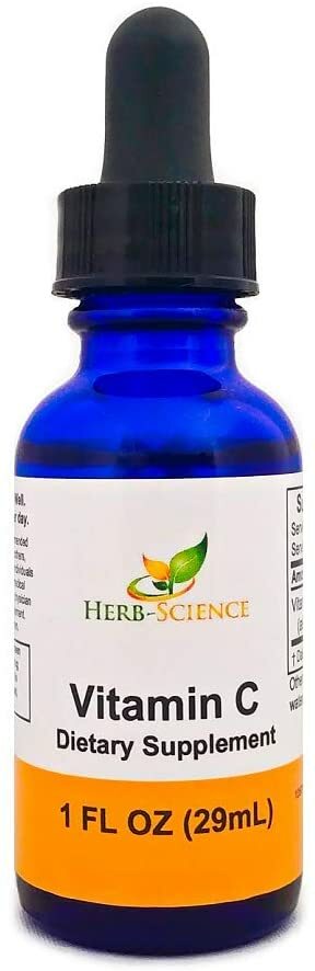 Herb-Science Liquid Vitamin C – High Absorption, Alcohol Free, Vegan Antioxidant