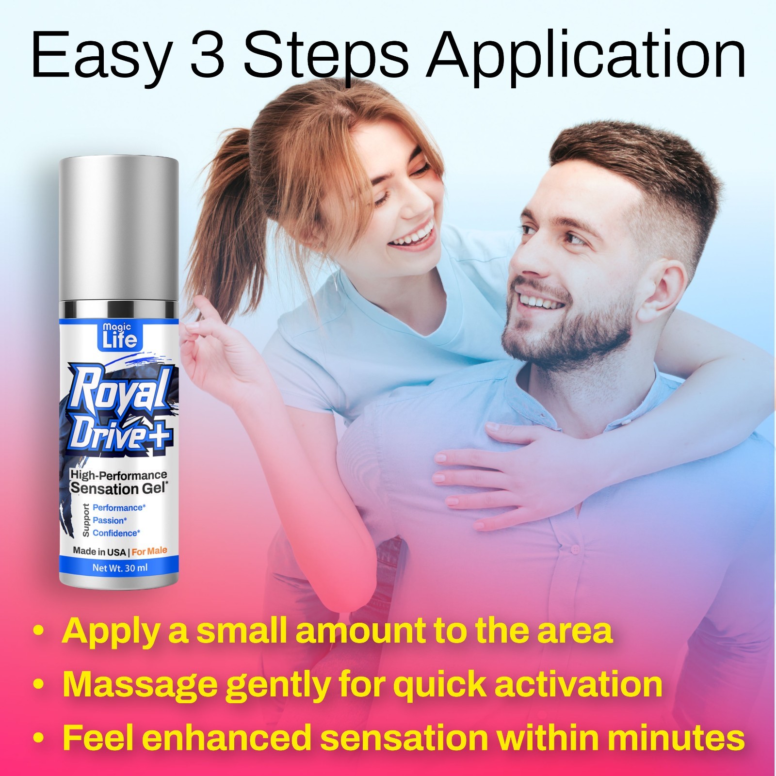 Stimulating Arousal Gel for Men, Male Sensation, Enhancer Tingling Pleasure