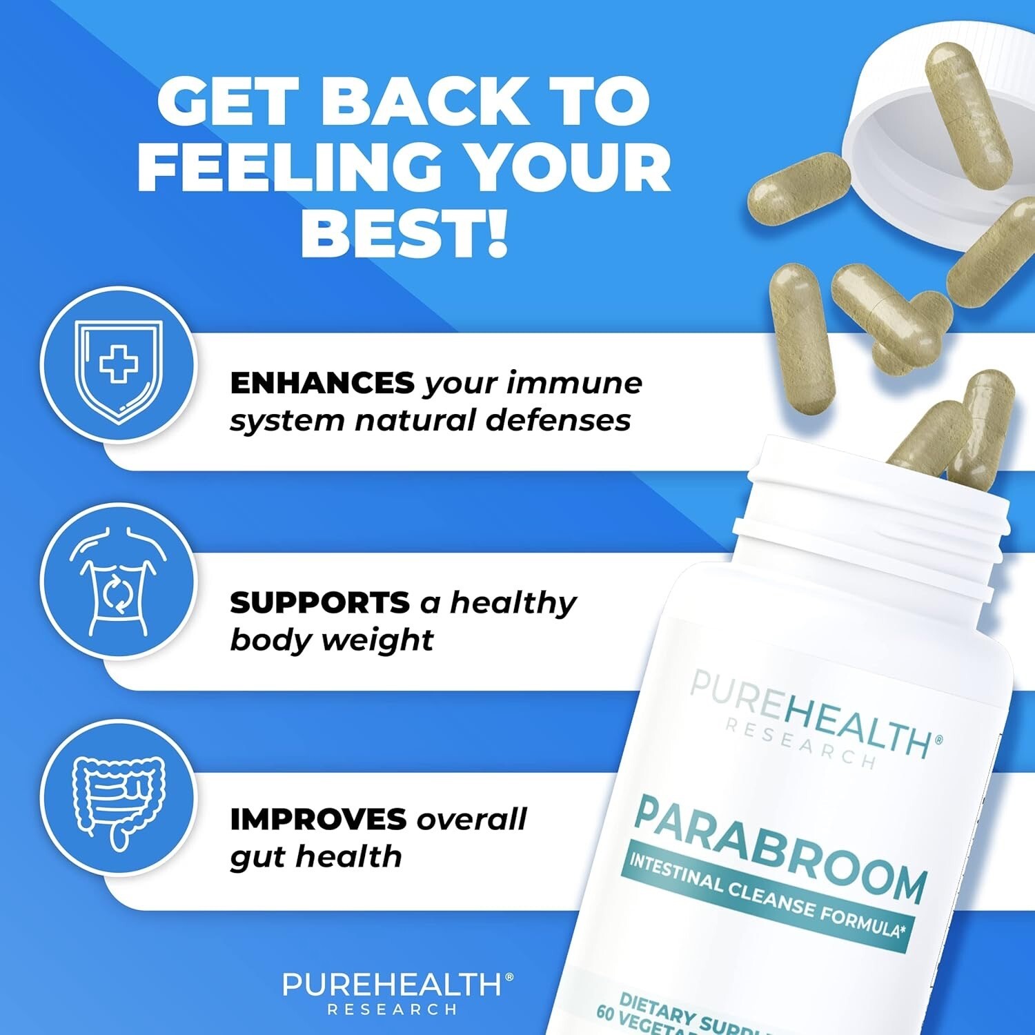 New Sealed Parabroom Cleanse Formula 60 Capsules Exp. 09/26