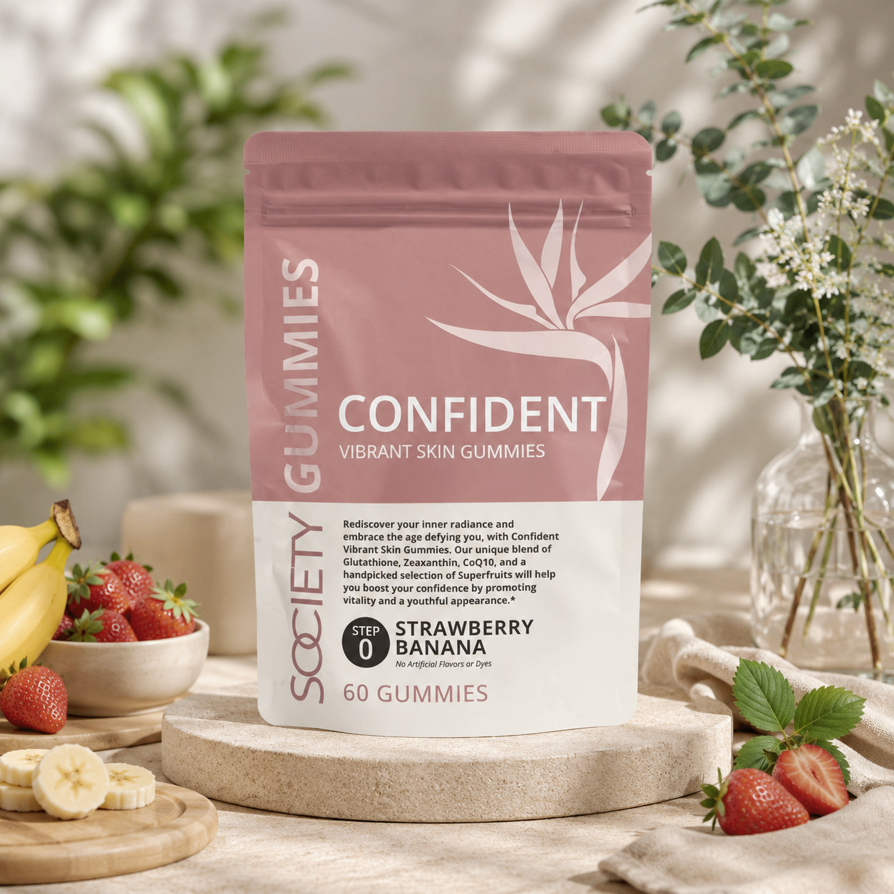 Beauty Society – Confident Society Gummies 60 Gummies – Free Shipping