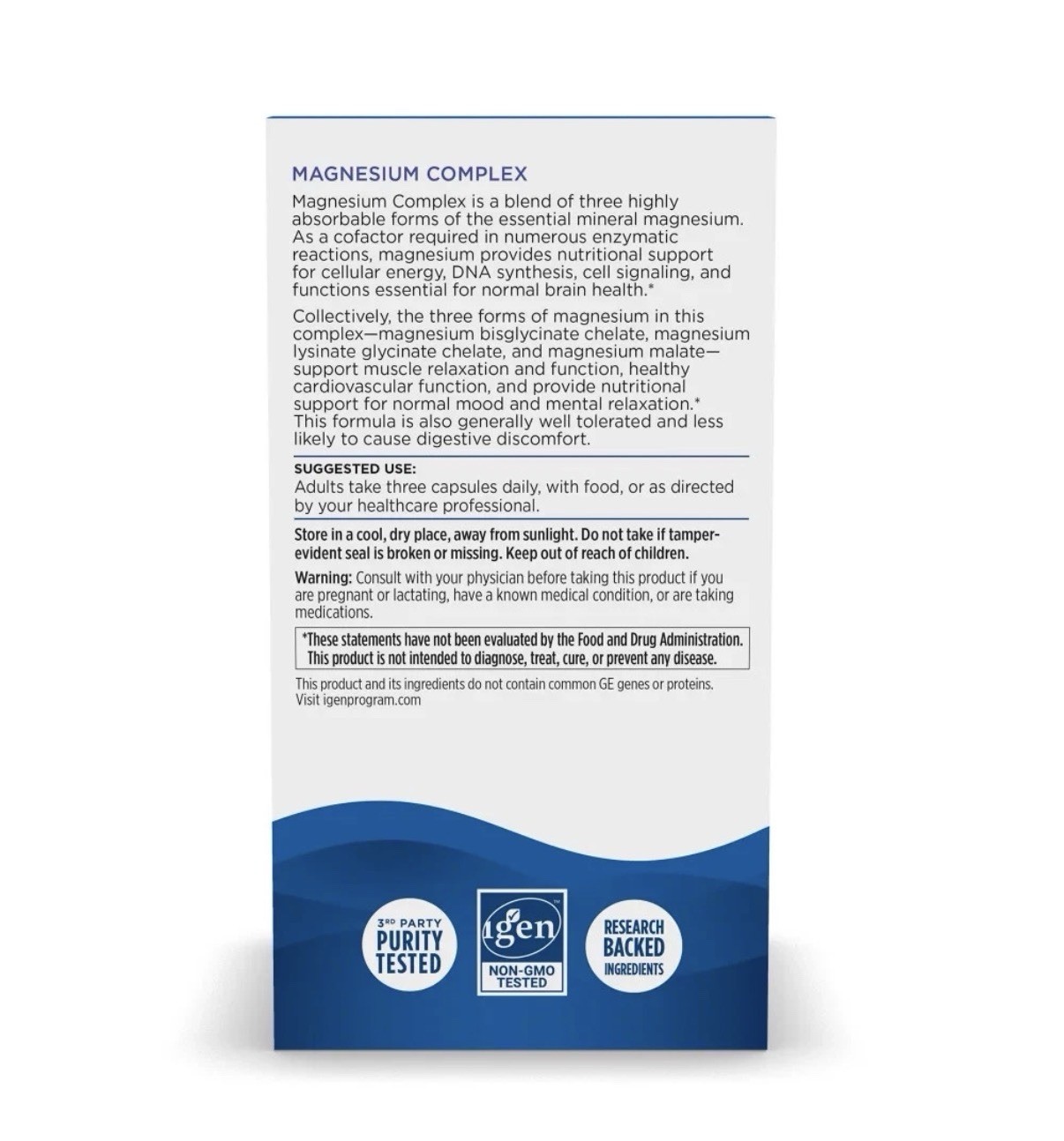 Nordic Naturals Magnesium Complex – Unique Chelated Tri-Magnesium Formula, 90 Ct