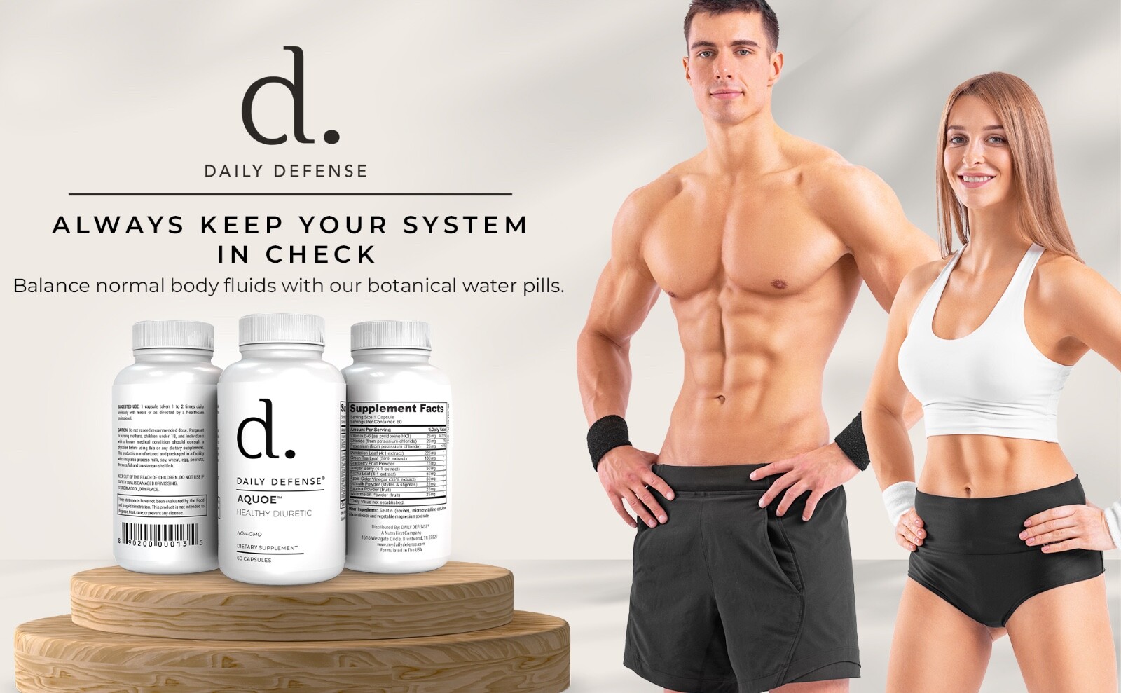 AQUOE Weight Loss Water Retention Pills Bloating Relief Anti-Bloating Supplement