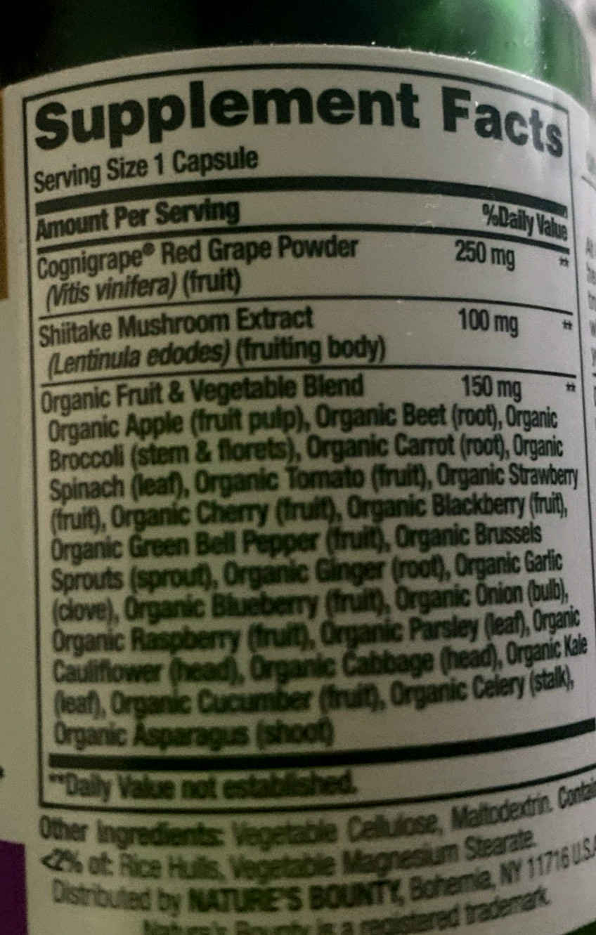 3 Nature’s Bounty SuperFoods Plus Sharp Minds 23 Fruits/Veggie 30ct each 12/2026