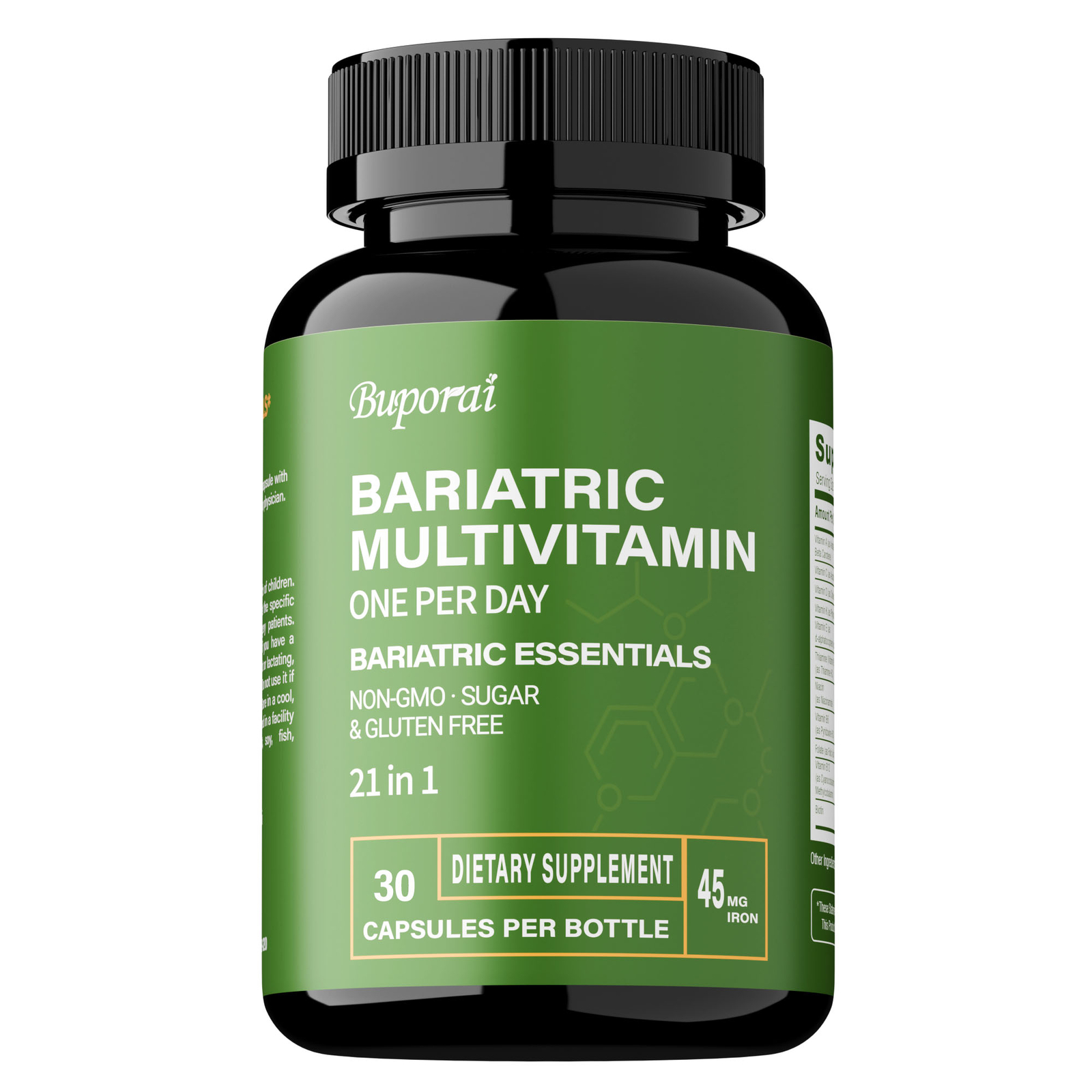 Bariatric Multivitamin -with 21 Vitamins,Balance Energy Levels Promotes Burn Fat