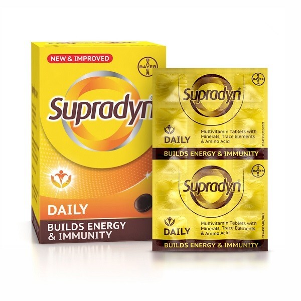 30 Tablets x Supradyn Daily Multivitamin for Unisex Immunity Energy Booster FS