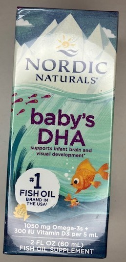 Nordic Naturals Baby’s DHA Liquid – Omegas, Vitamin A & D3 for Development, 2 oz