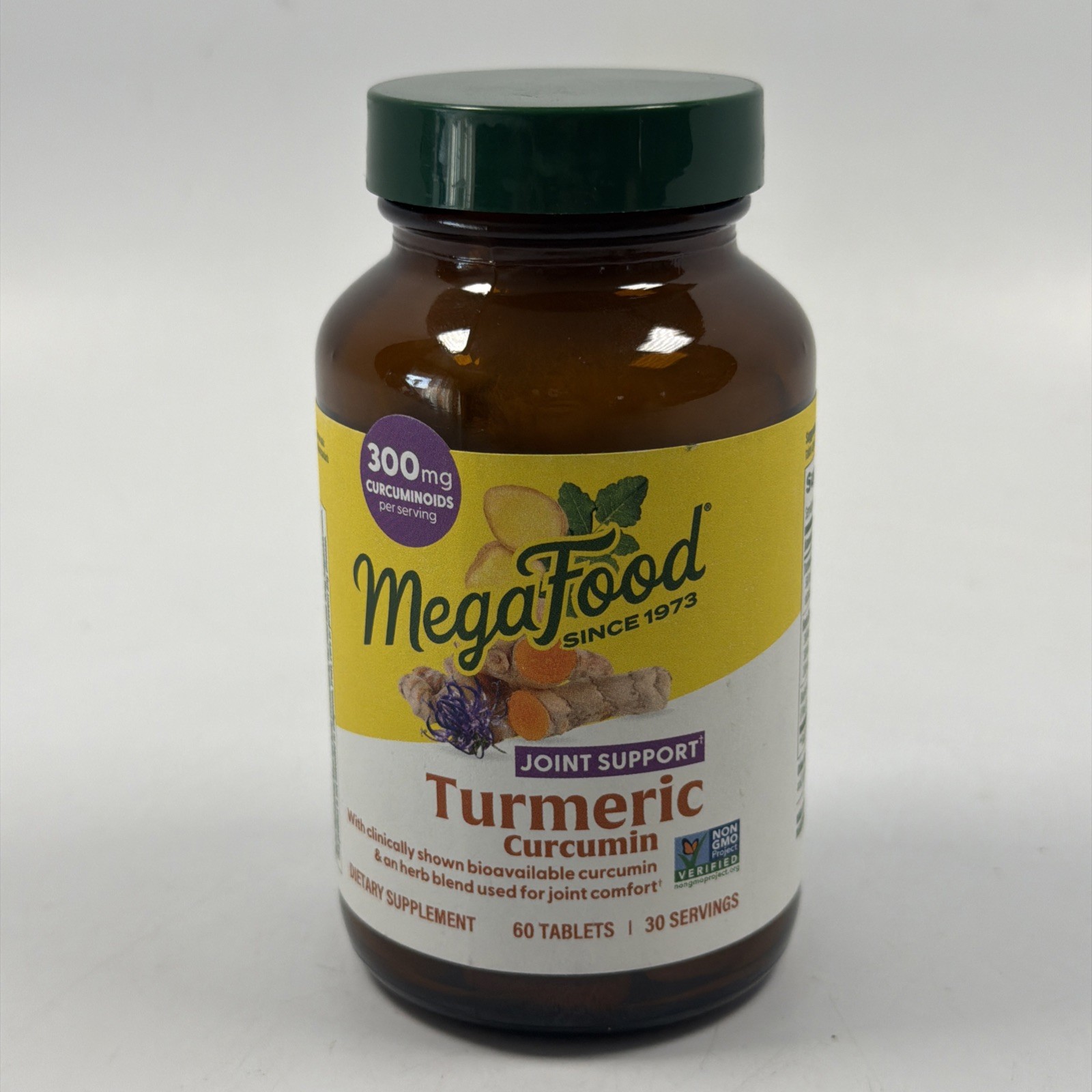 MegaFood Joint Support Tumeric Curcumin Dietary Supp 60 Tablets EXP 05/2027 New