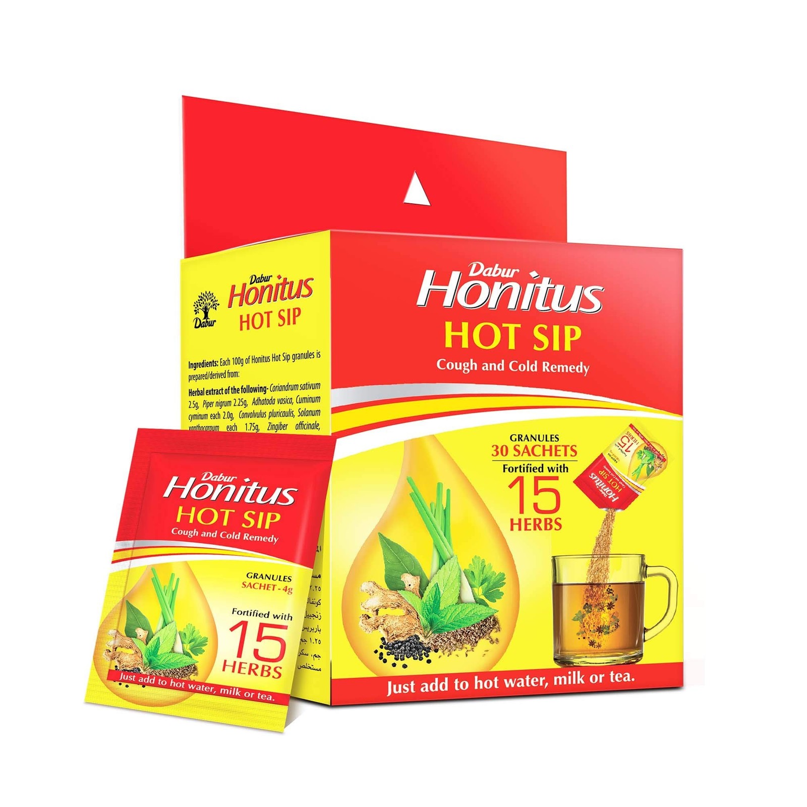Dabur Honitus Hot Sip- Ayurvedic Kaadha (Pack Of 30 Sachets)