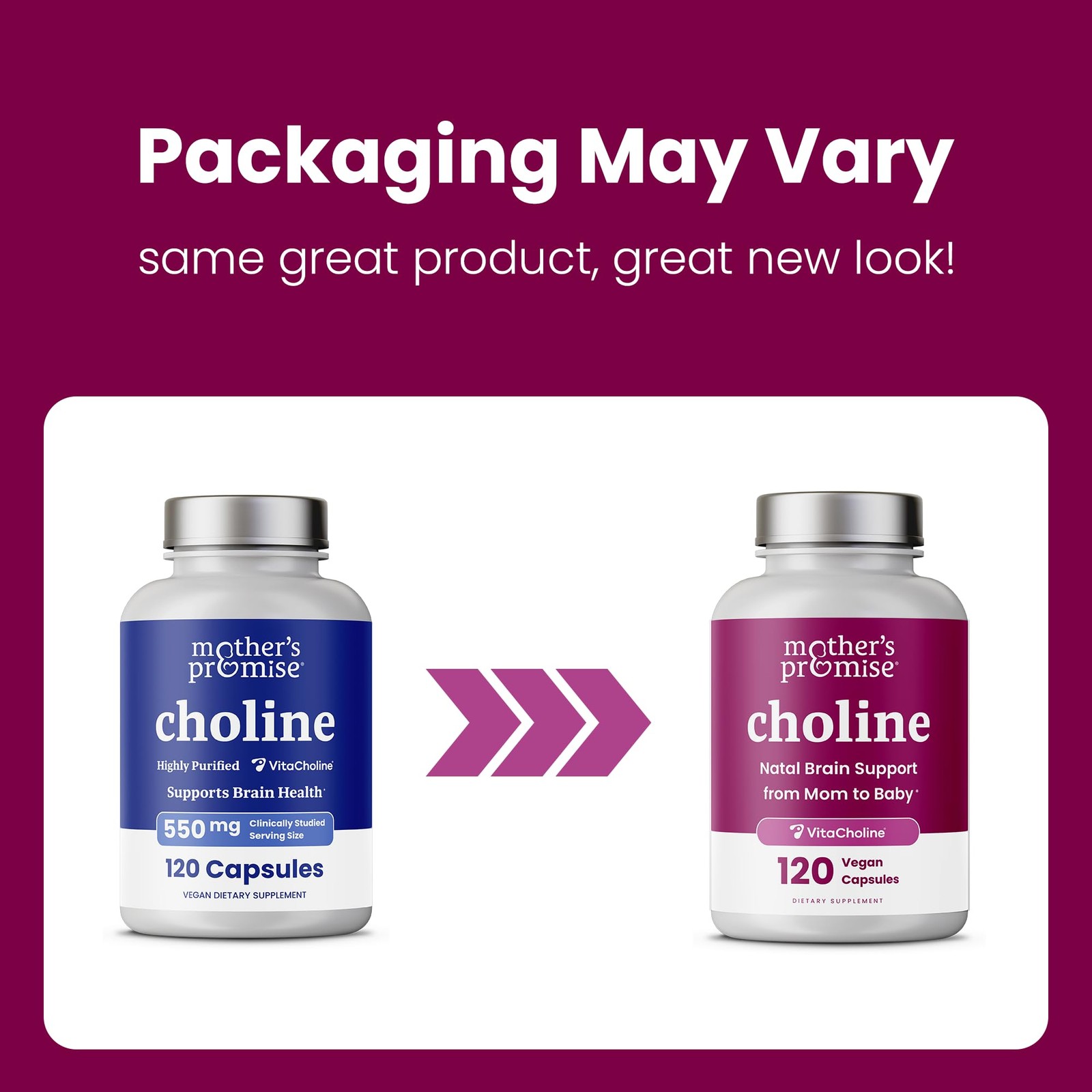Prenatal Choline Supplements 550mg | 120 Capsules | 120 Count (Pack of 1)