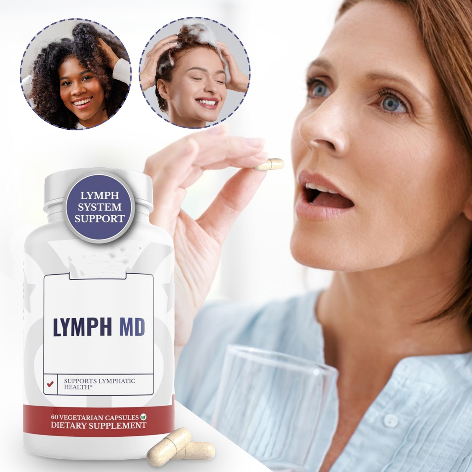 Lymph MD Lymphatic Support Supplement with 9 Botanicals for Men & Women Unisex