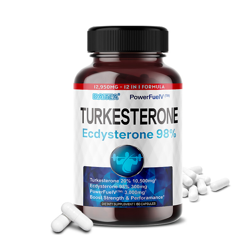 Turkesterone 10,500mg and Ecdysterone 300mg (120 Caps) Support Male Performance