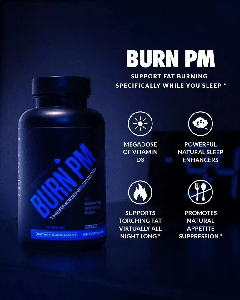 BURN PM Sculptnation Natural Enhance Fat Burner weight Loss Thermogenic Pack 5