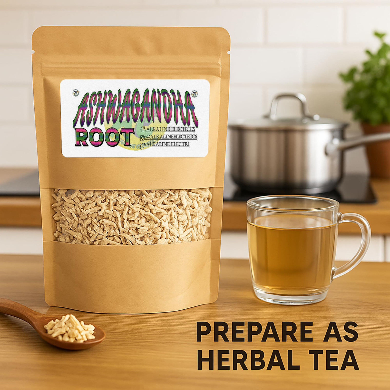 Ashwagandha Root | Withania Somnifera | Organically Grown 4 Ounce (Pack of 1)