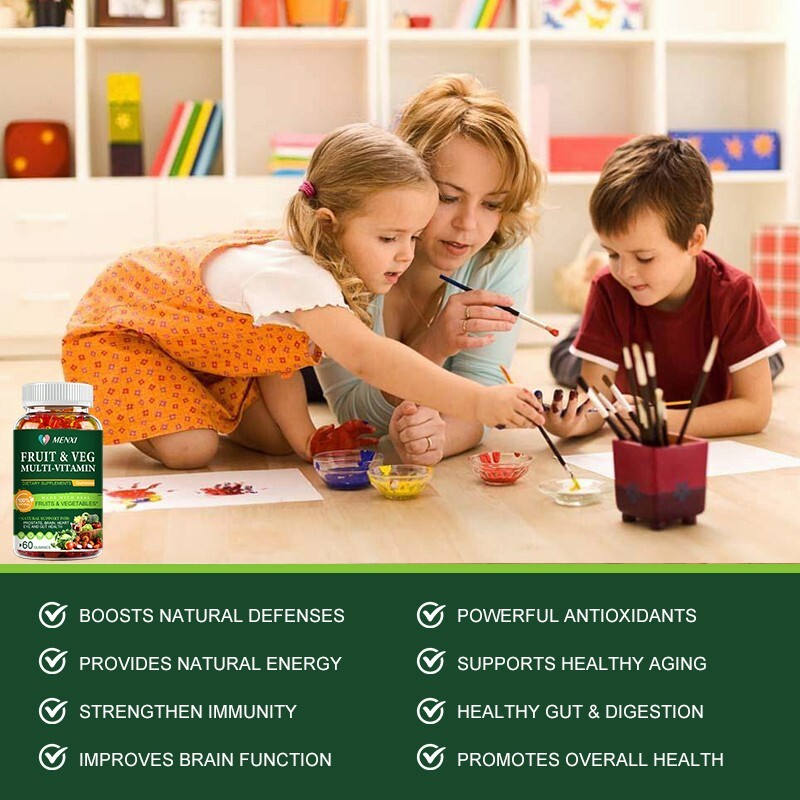 60 Fruits and Veggies Gummies Balance of Daily Nature Fruits and Vegetables