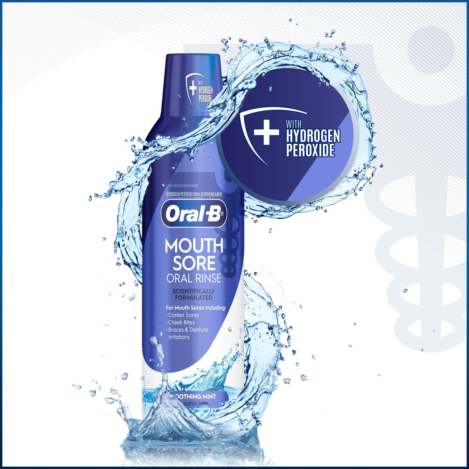 Oral-B Mouth Sore Mouthwash Special Care Oral Rinse, 16 Fl Oz (Pack of 1)