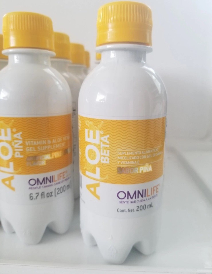aloe Beta omnilife, Piña 20 pack 6.7oz (200ml sistema digestivo ,inflamacion