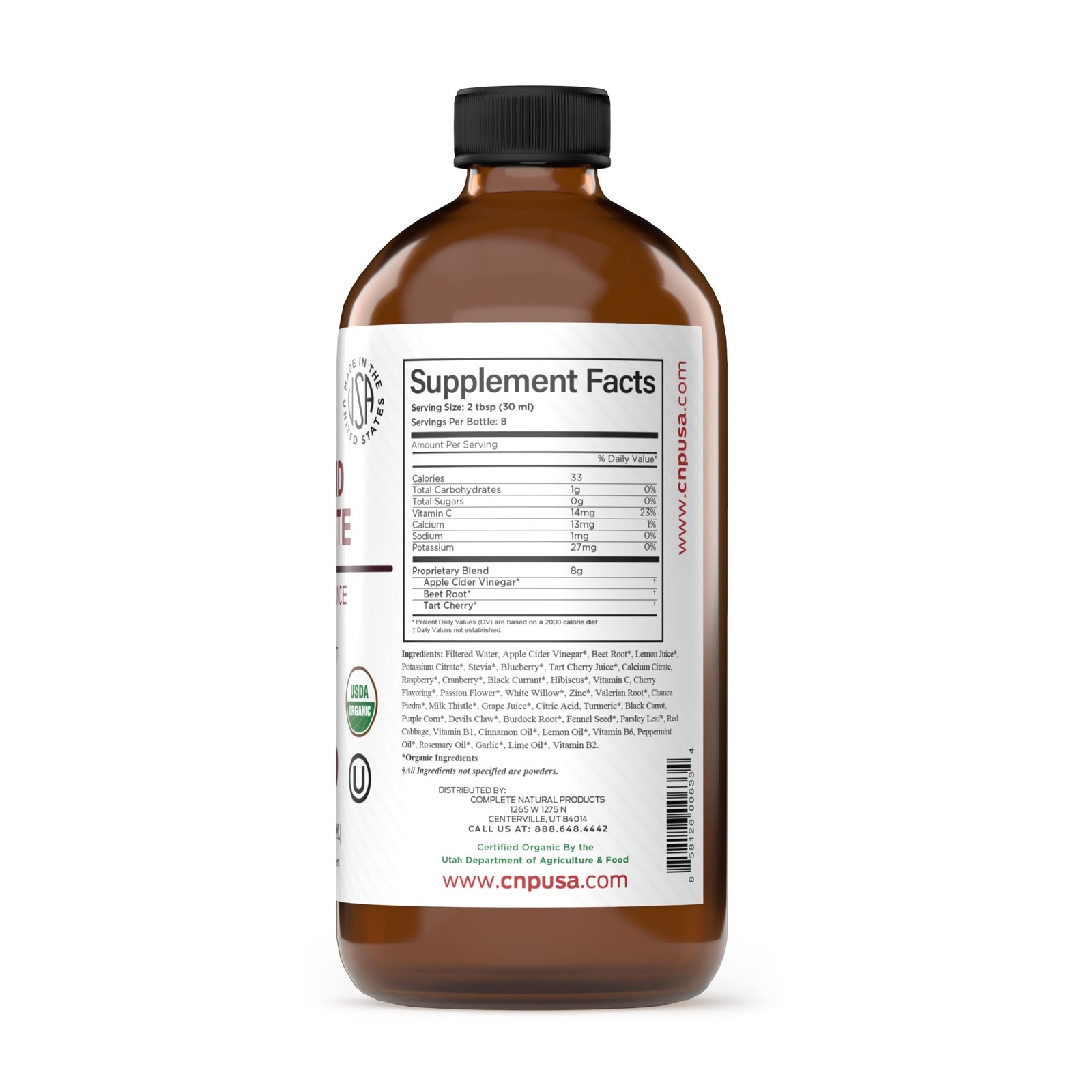 Complete Natural Products Uric Acid – 8oz Liquid 8 Fl Oz (Pack of 1)