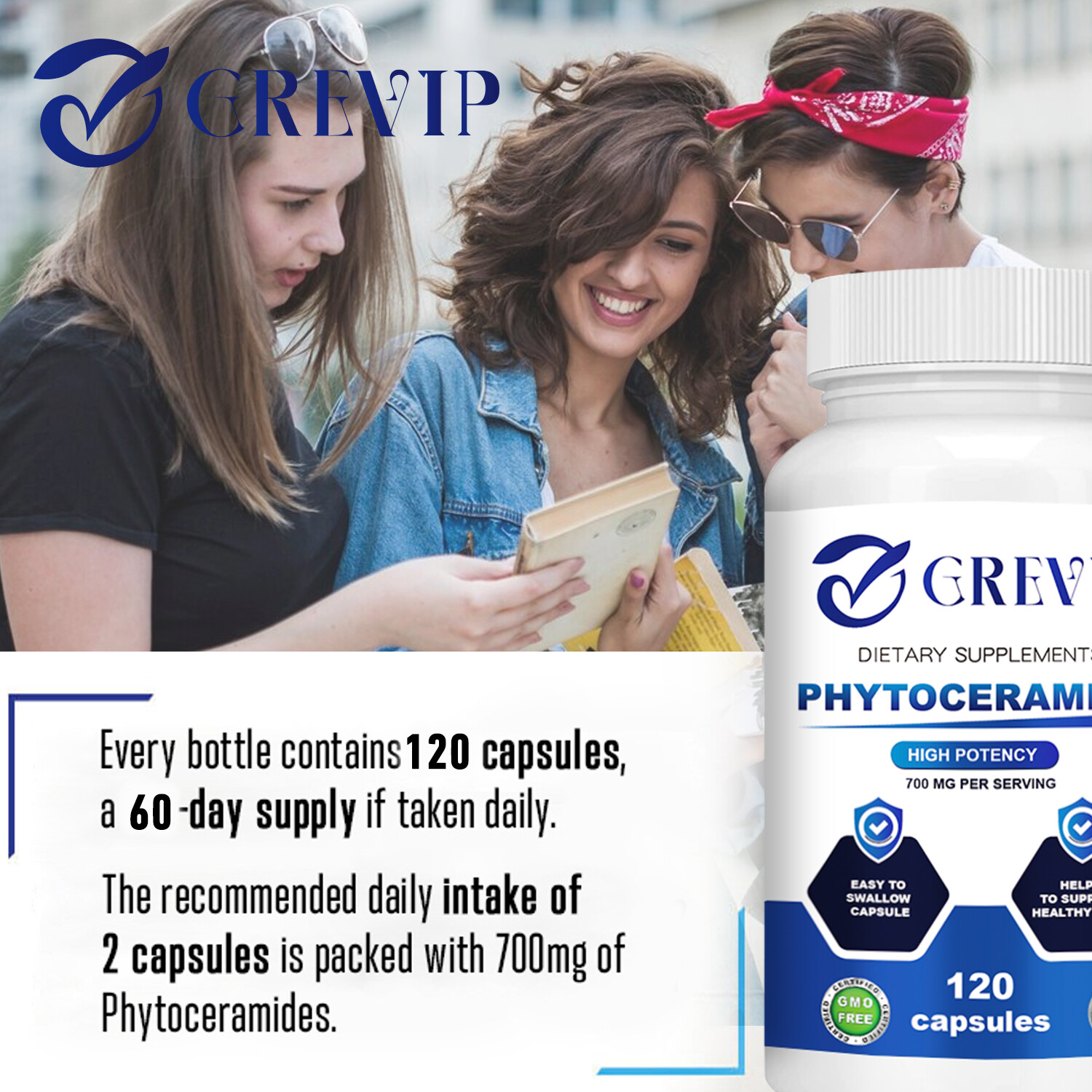 Phytoceramides 700mg – Anti Aging, Anti-wrinkle, Skin Care, Restoring Ceramides