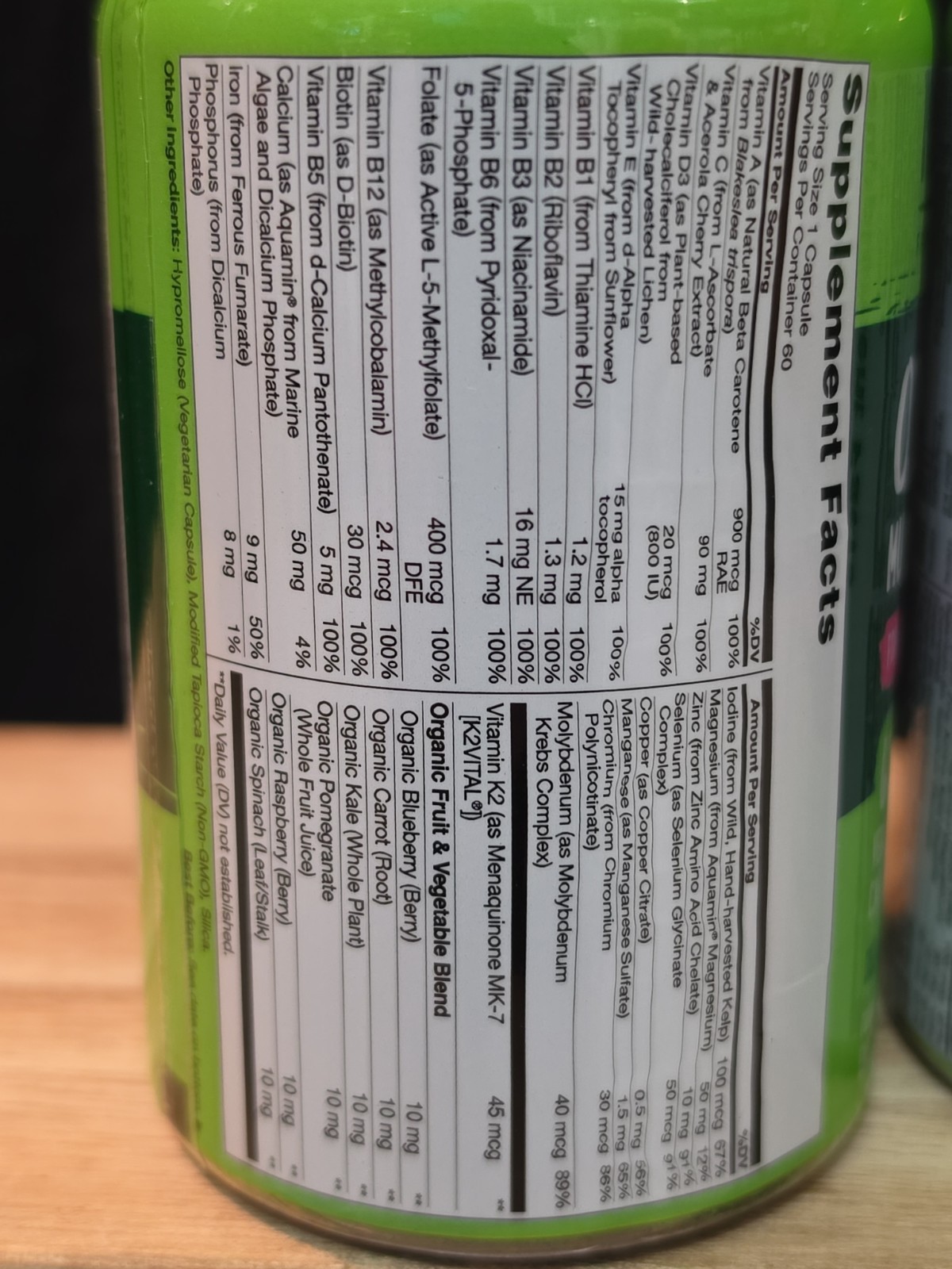 2 Pack Naturelo One Daily Multivitamin With Vitamin B12 For Women 2 X 60 08/2026