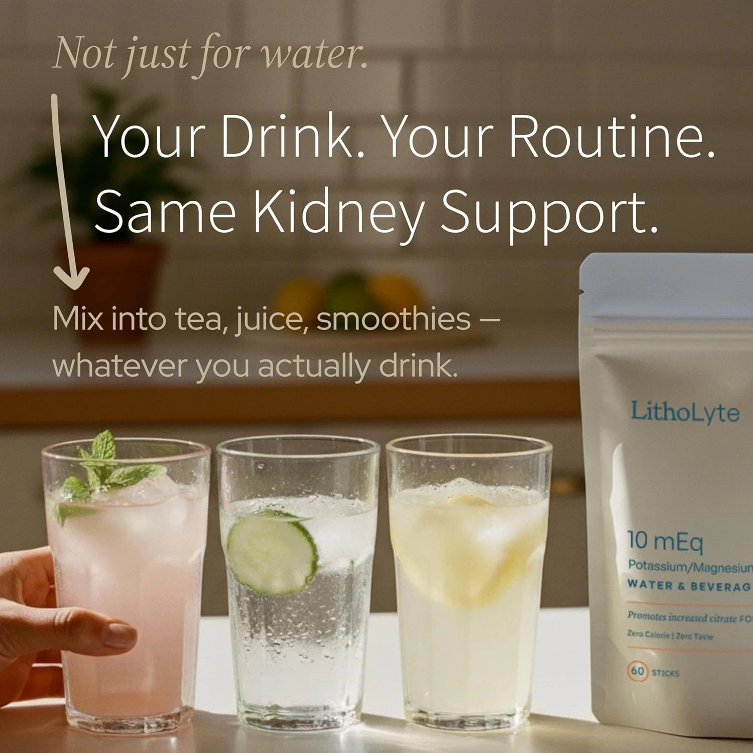 Kidney Health 15 Meq Water & Beverage Enhancer for Kidney Health Developed…