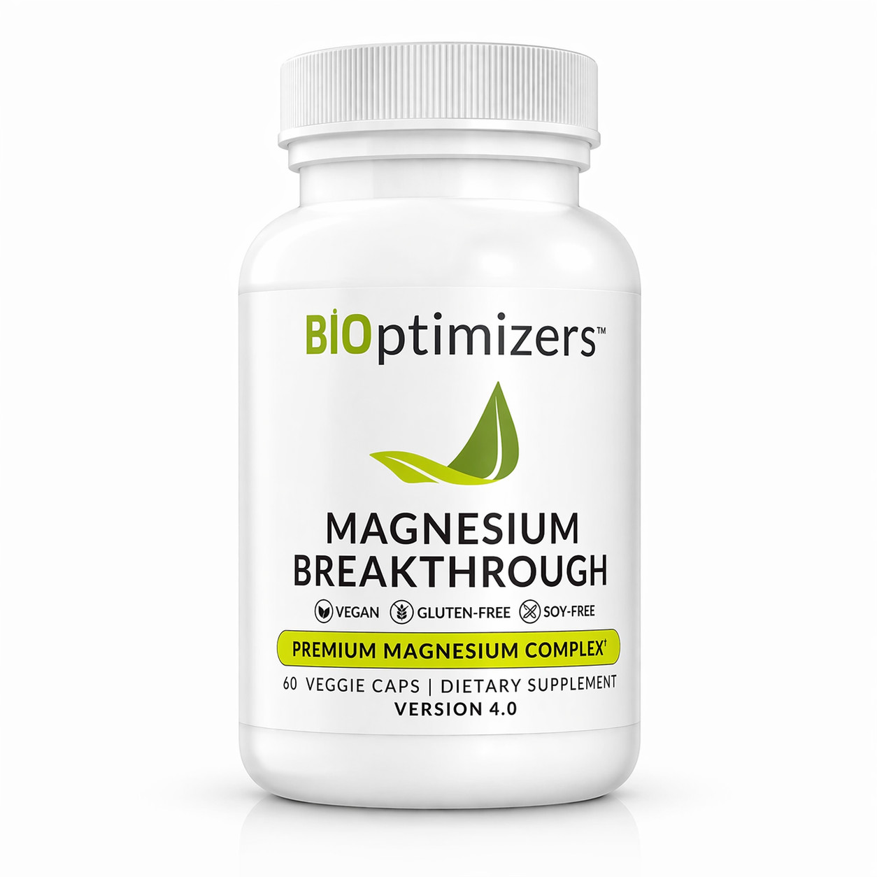 2 Pack BiOptimizers Magnesium Breakthrough 60 Cap 7 Forms High Absorption Plus