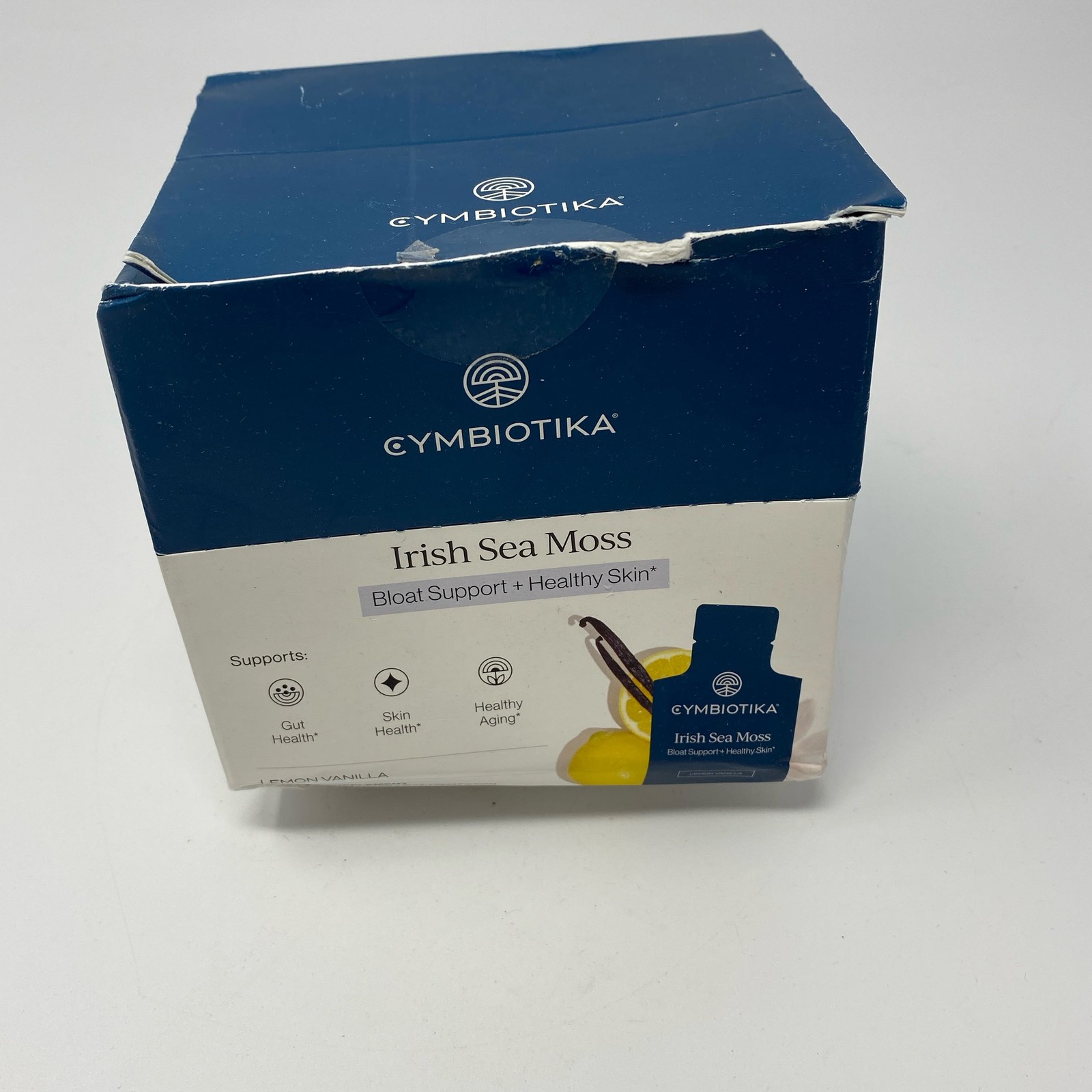 Cymbiotika Irish Sea Moss Lemon Vanilla 26-Pack 0.5oz Packets