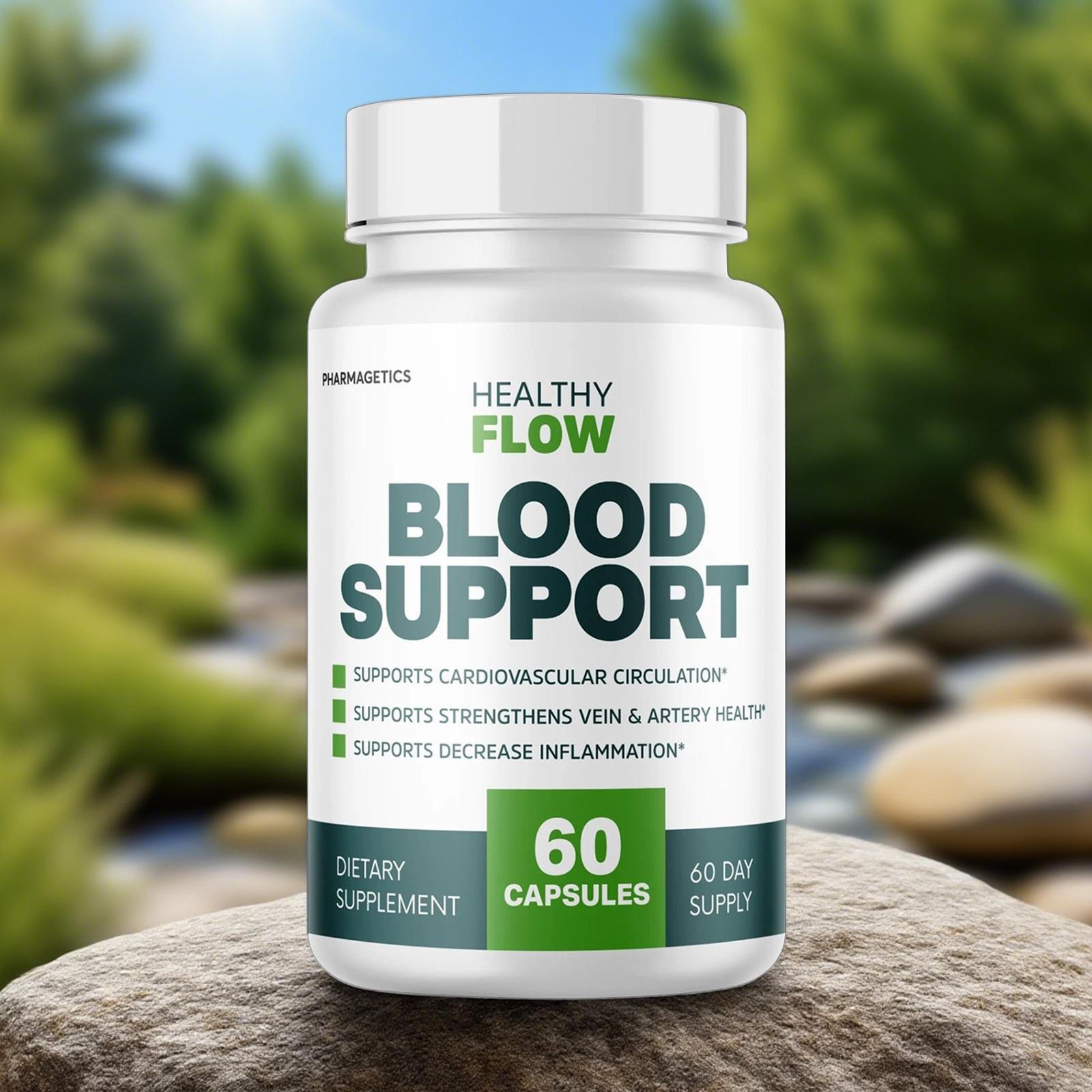 Healthy Flow Blood Support, Cardiovascular Circulation – 60 Genuine Capsules