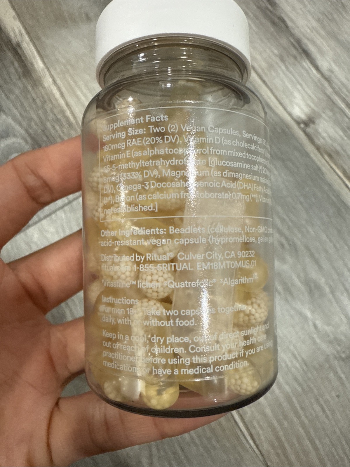 3/2026 Ritual Multivitamin for Men 18+ Supplements 60 Vegan Capsules