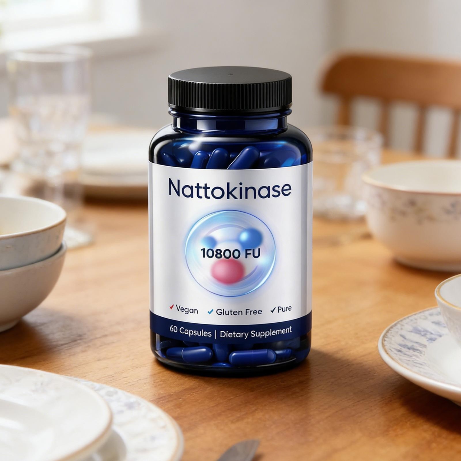 Quality Nattokinase Supplement – 10800 FU 60 Capsules Per Serving HOT 2026