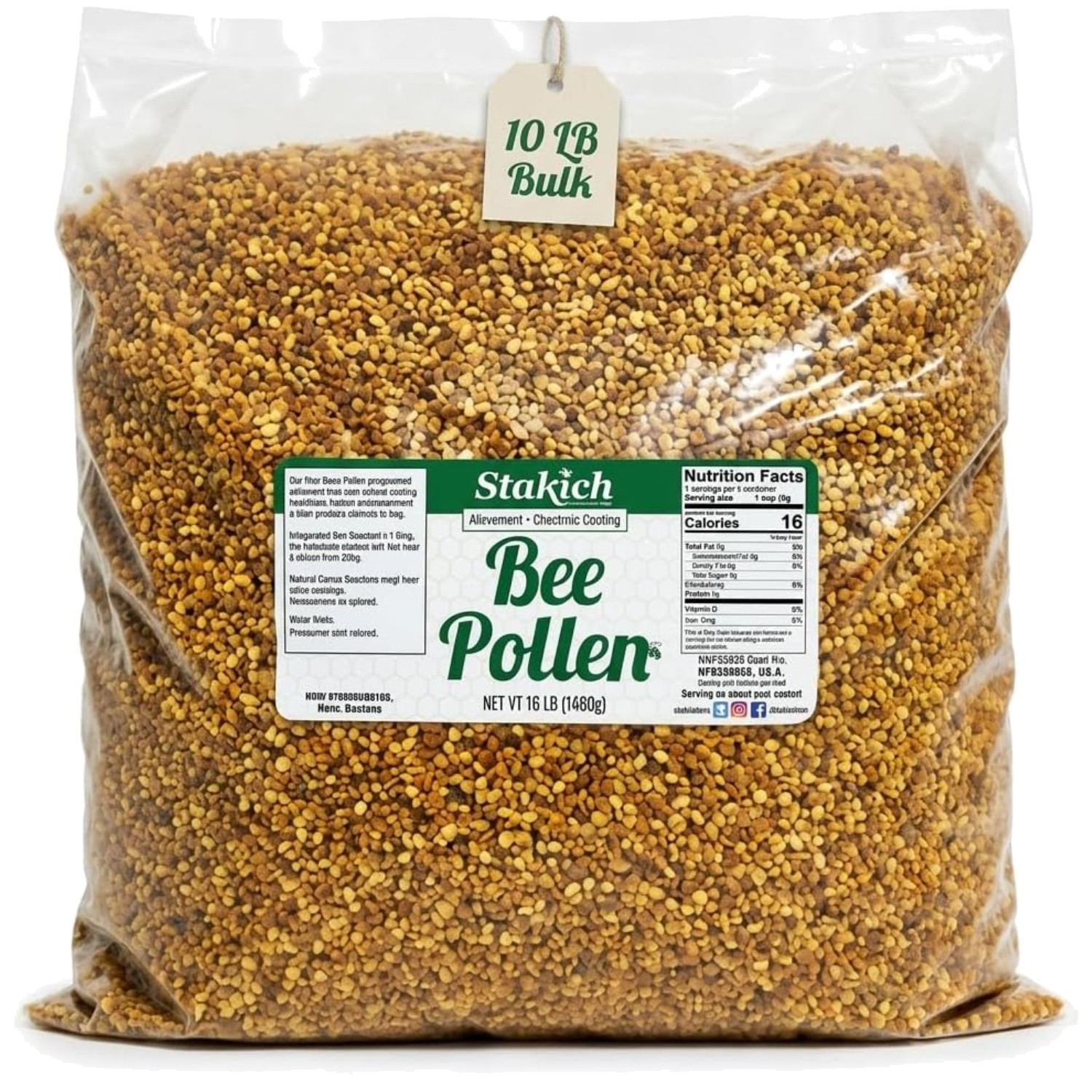 Bee Pollen 10 lb – Unprocessed & Additive-Free