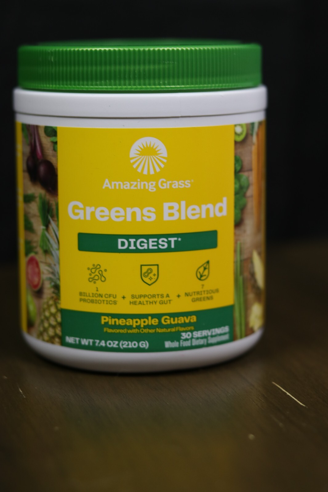 amazing grass greens blend digest pineapple guava 7.4oz