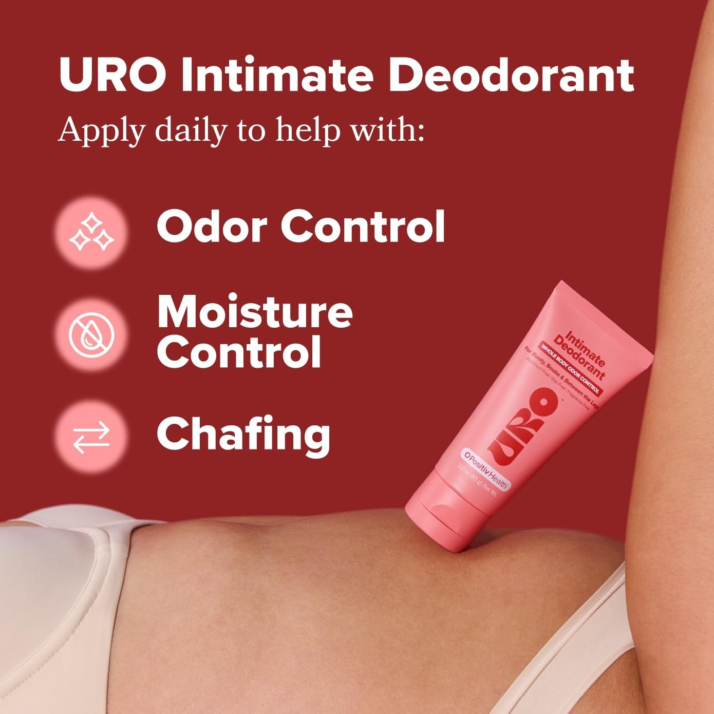 URO Intimate Whole Cream Deodorant Body ?C Dermatologist Tested, Hypoallergenic