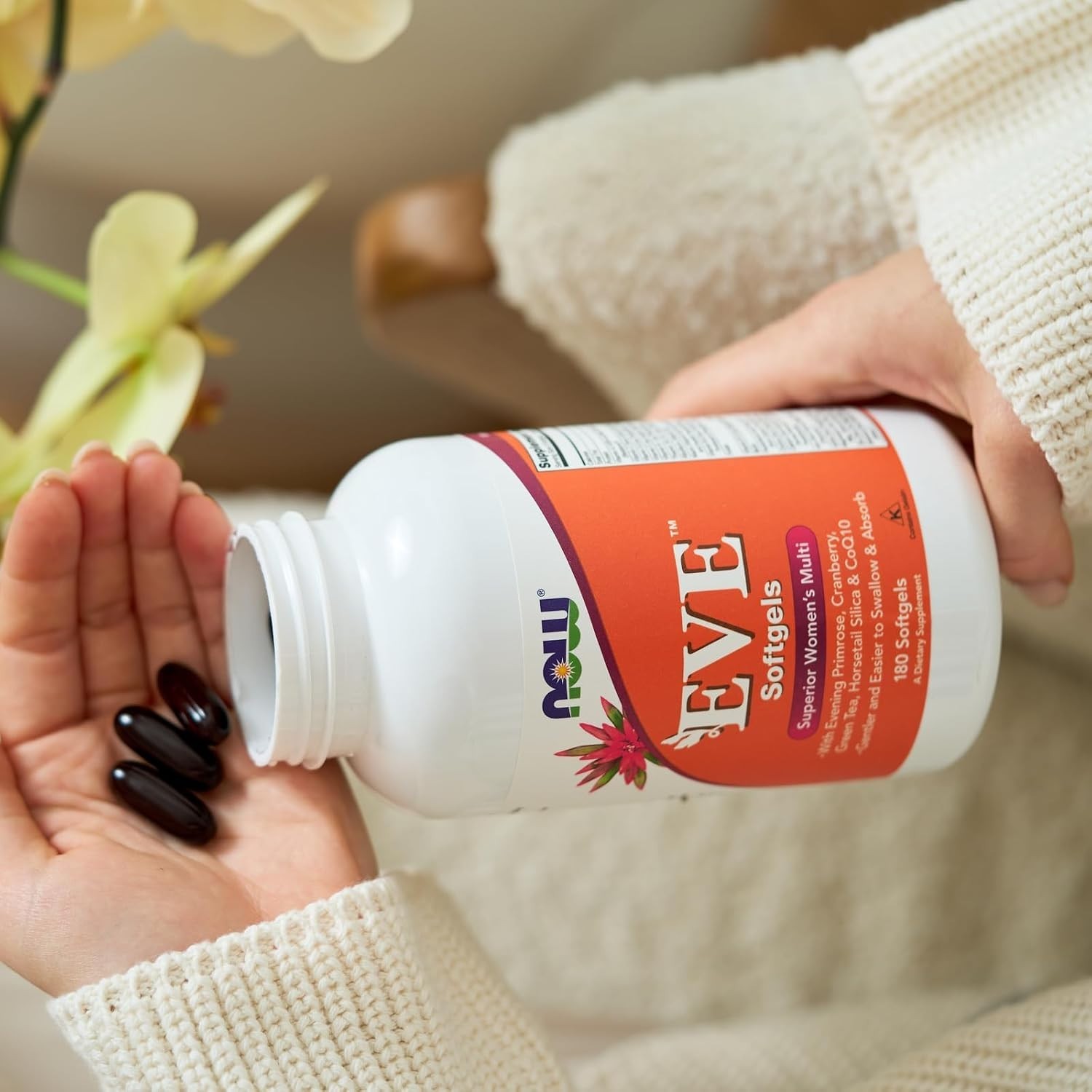 NOW Foods Supplements, Eve™ Women’s Multivitamin Evening Primrose 180 Softgels