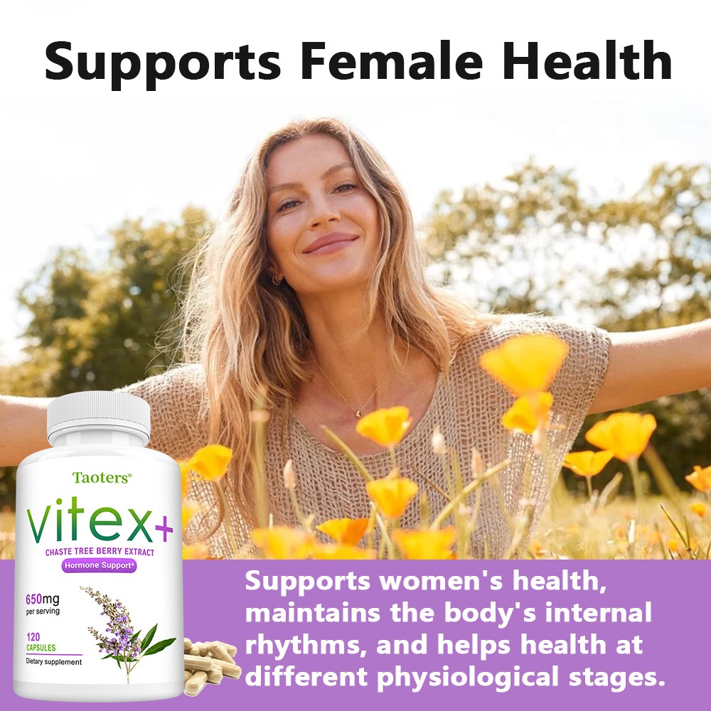 Vitex Fruit 650mg 30/60/120 Caps Traditional Support of Female Cycle