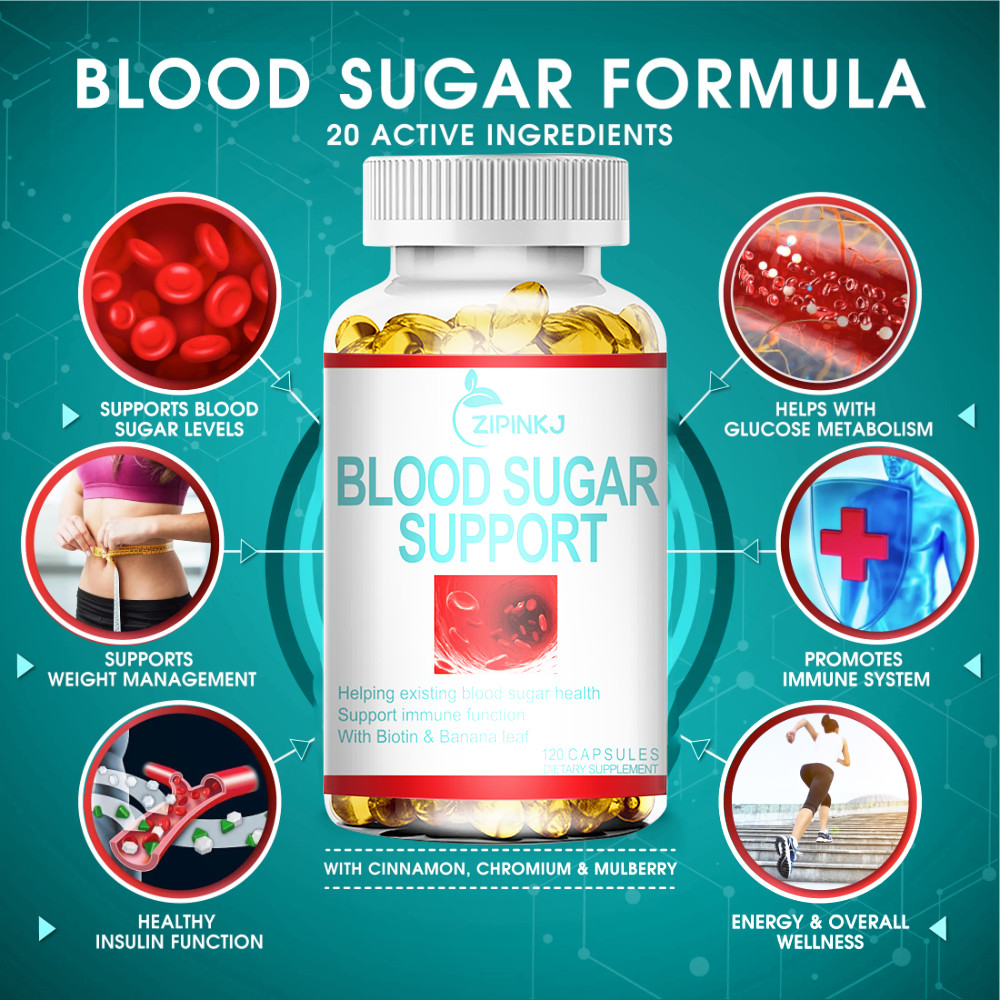 Blood Balance – Blood Sugar Support & Blood Pressure Supplement – 60 Cap Non-GMO