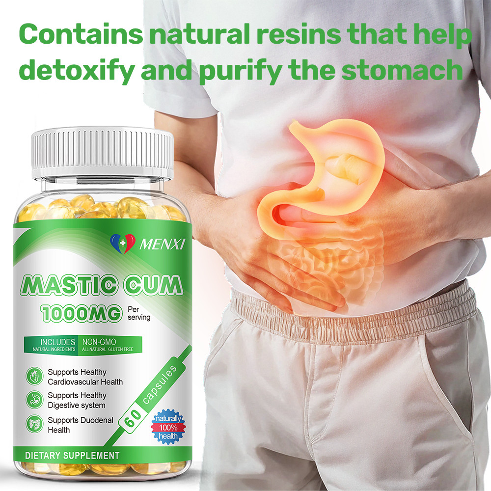 Natural Mastic Gum Supplement 1000mg, Supports Digestive & Cardiovascular Health