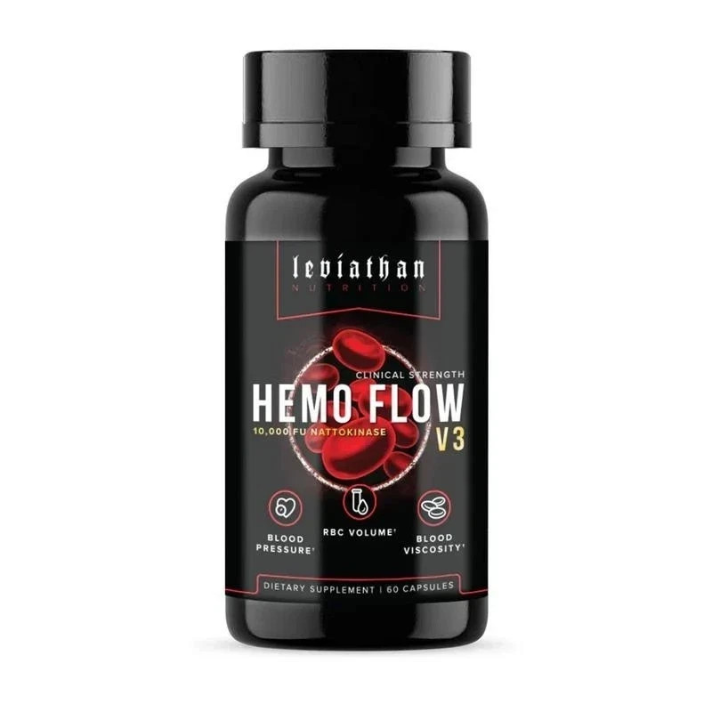 Leviathan Hemo Flow V3 Clinical Strength Nattokinase 10,000 FU Dietary