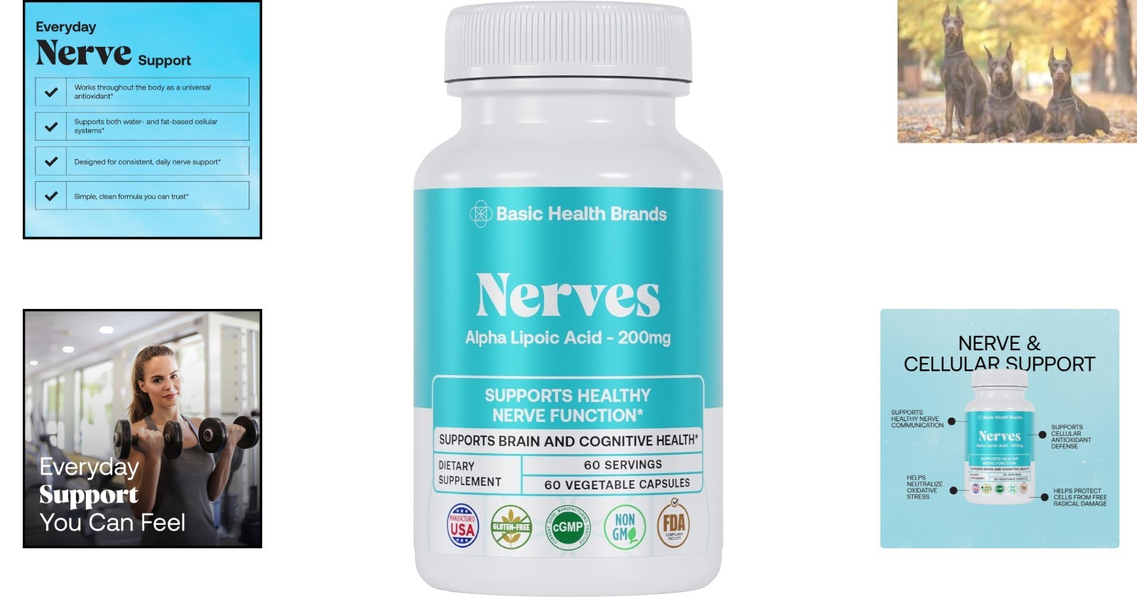 200 mg Alpha Lipoic Acid Capsules – Gluten-Free Nerve Support Formula
