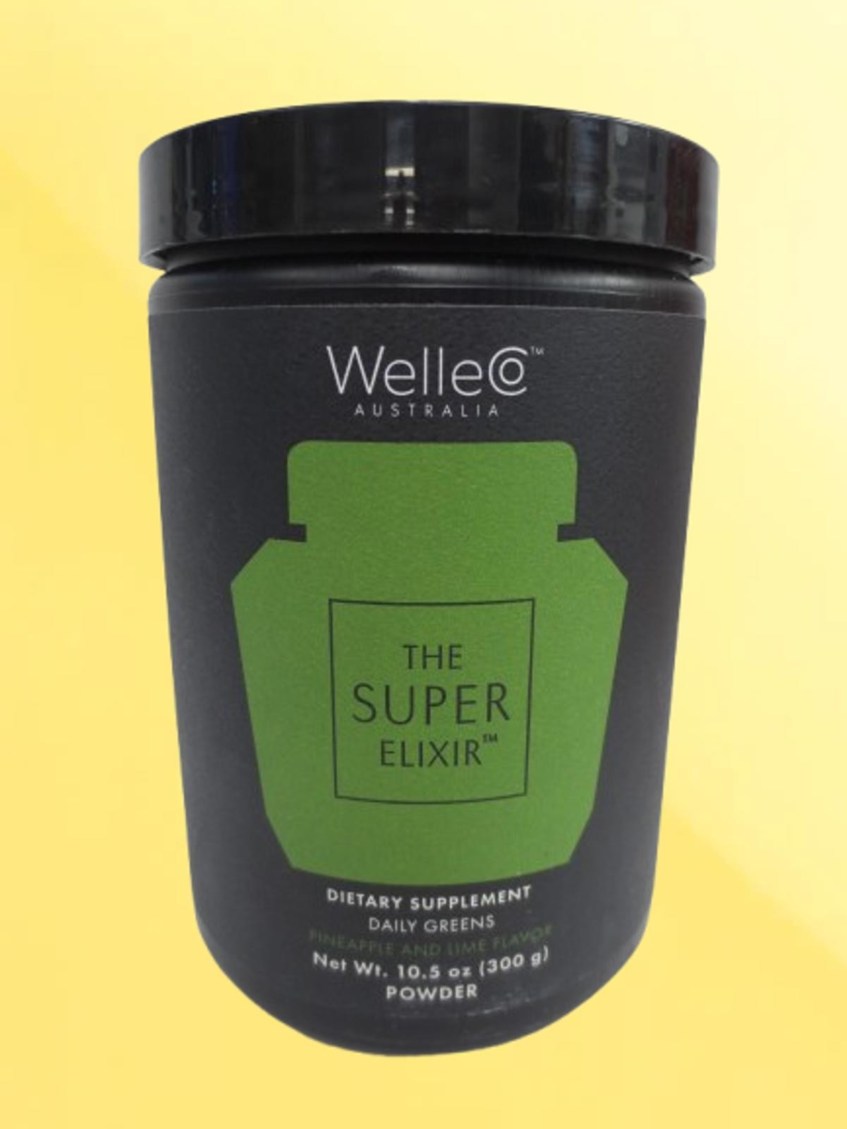 WELLOCO AUSTRALIA THE SUPER ELIXIR DAILY GREENS PINEAPPLE & LIME FLAVOR EXP:2027