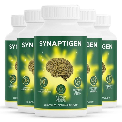 Synaptigen Capsules Brain & Cognitive Support Advanced Memory 60 Caps Pack Of 5