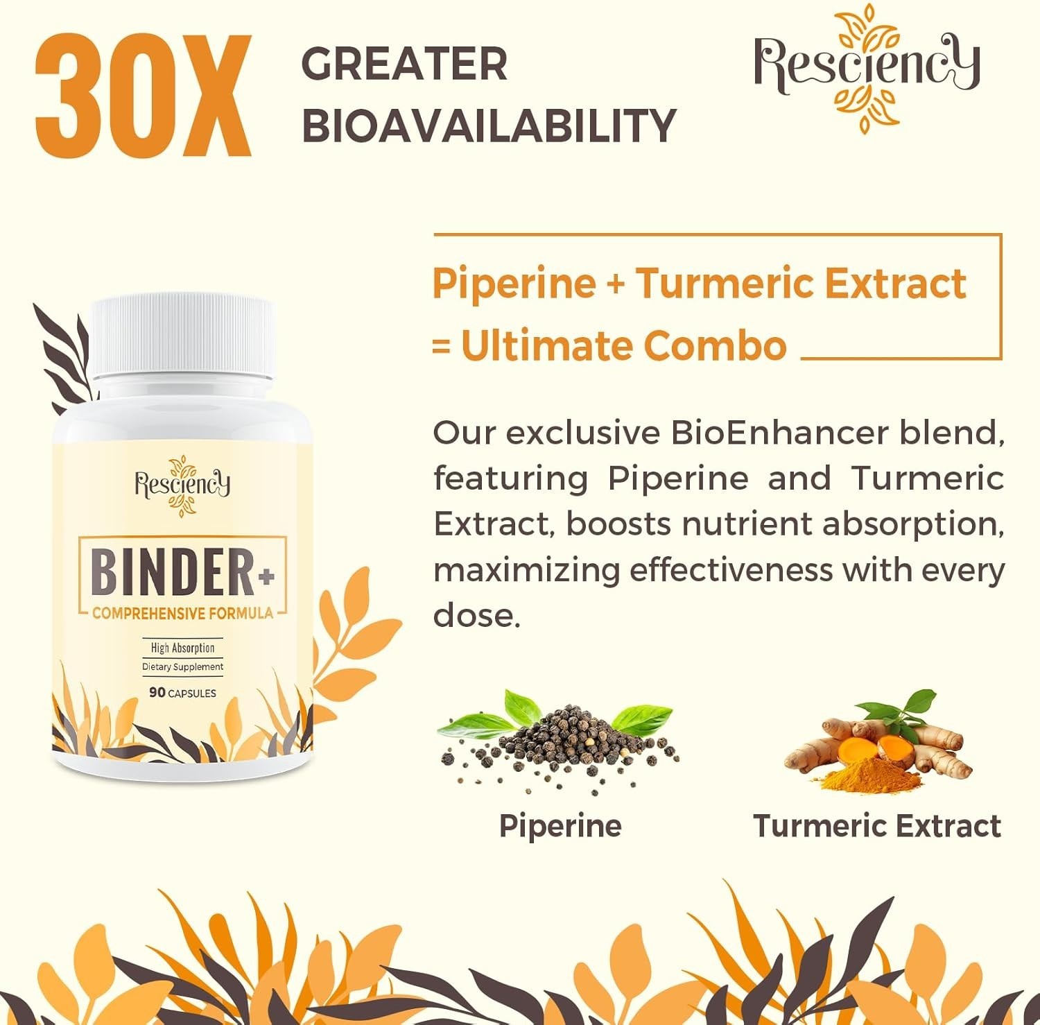 Resciency 1500 MG Detox Binder Supplement – Activated Charcoal Zeolite Benton…