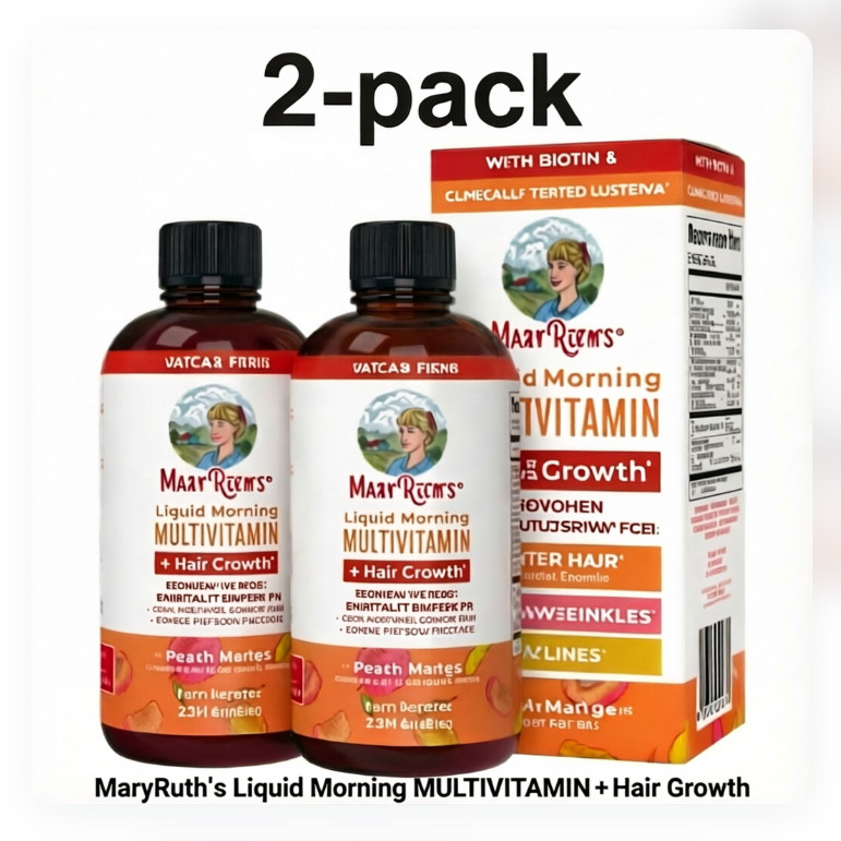 MaryRuth’s Women’s Multivitamin Liquid, Peach and Mango Flavor, 2 Bottles