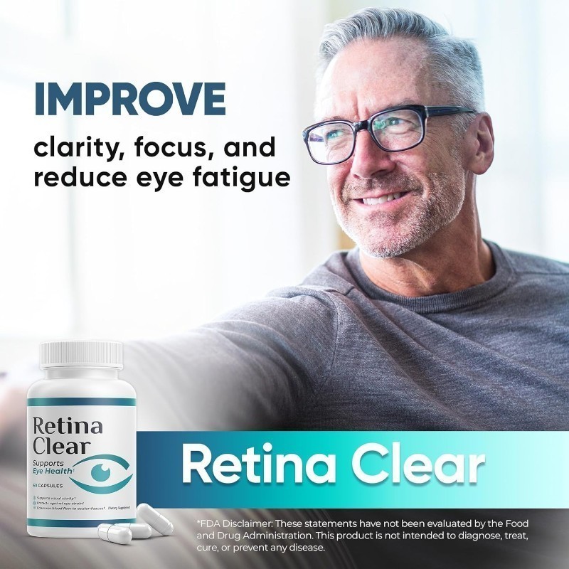 Retina Clear Vision Support Supplement-Eye Health Formula with Lutein Zeaxant