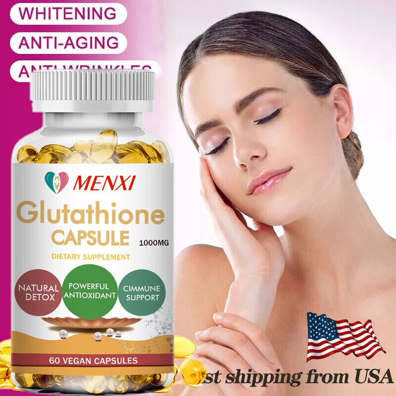 120/240/480 Glutathione Capsules 1000mg-Antioxidant Anti-Aging Dark Spot Remover