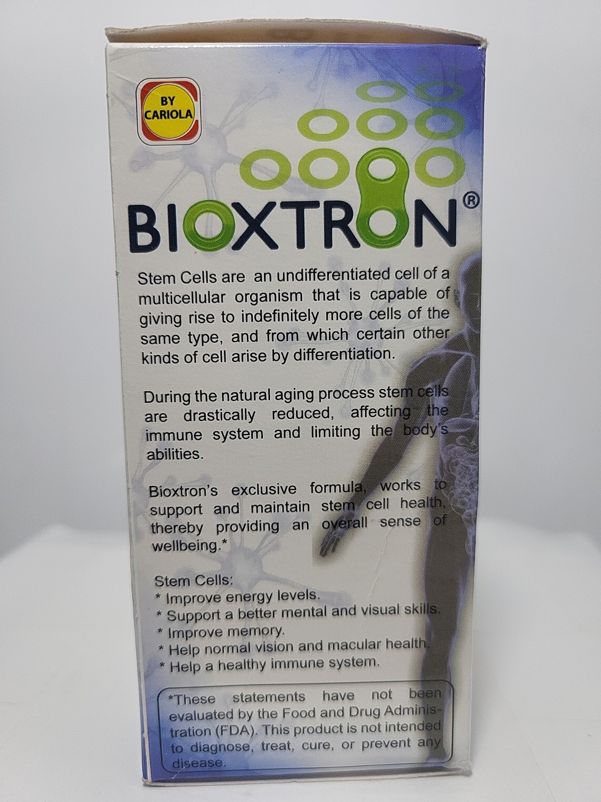 Bioxtron Natural Stem Cell Supplement AFA Blue Green Algae 60 Caps Exp 01/2028