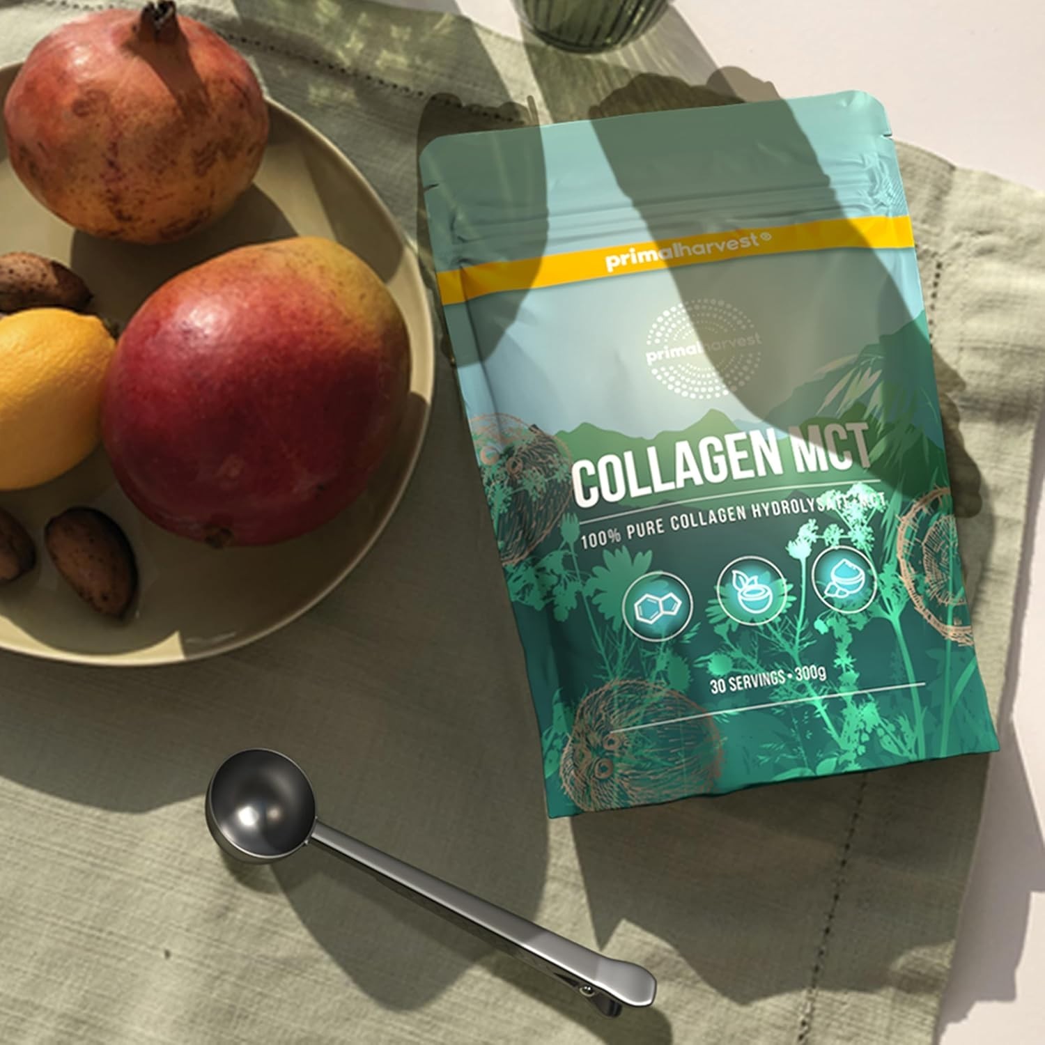 Primal Harvest MCT Collagen – Premium Hydrolysat aus Grasfütterung – 30 Port.