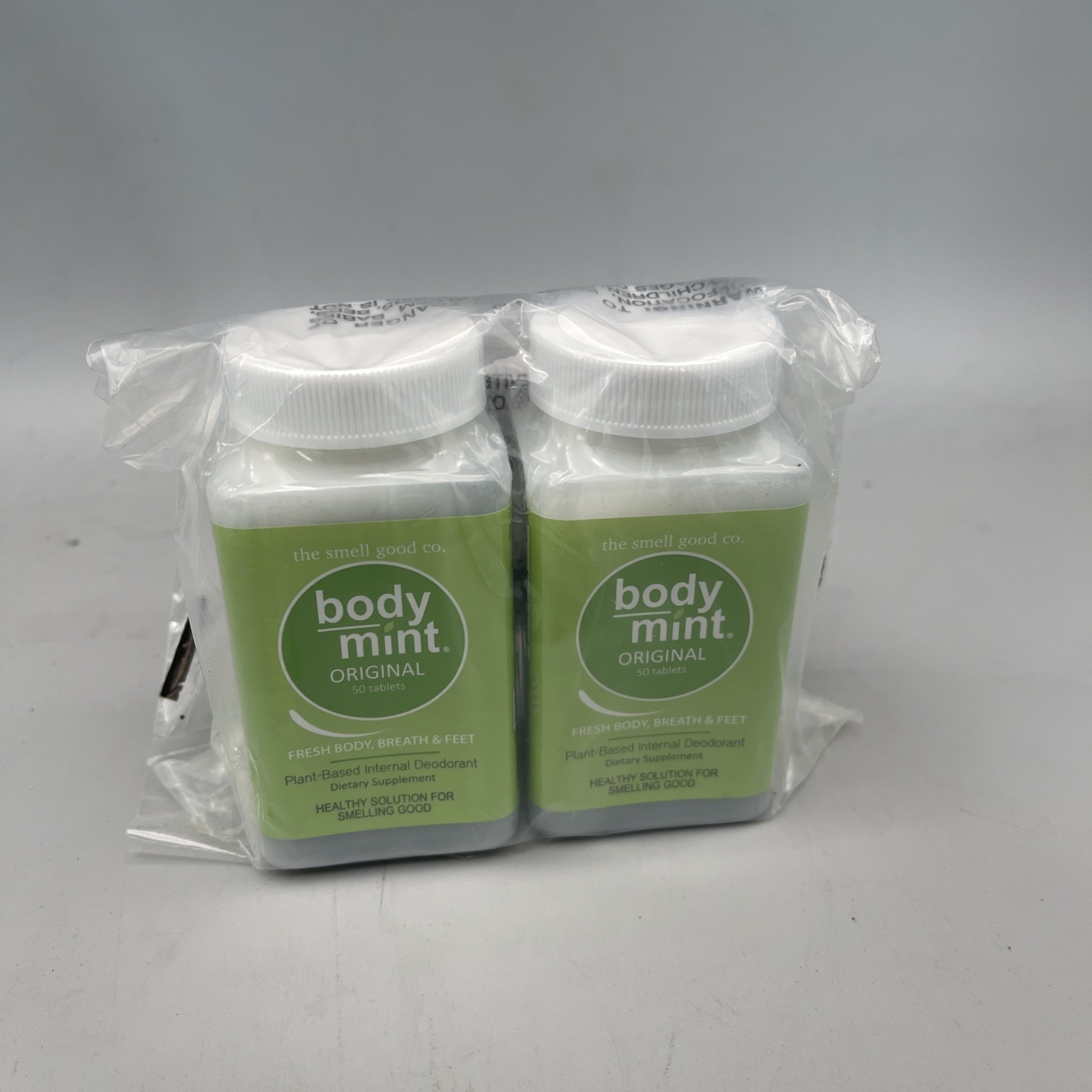2 Pack Body Mint Original – 100 Tablets Total Exp 04/27