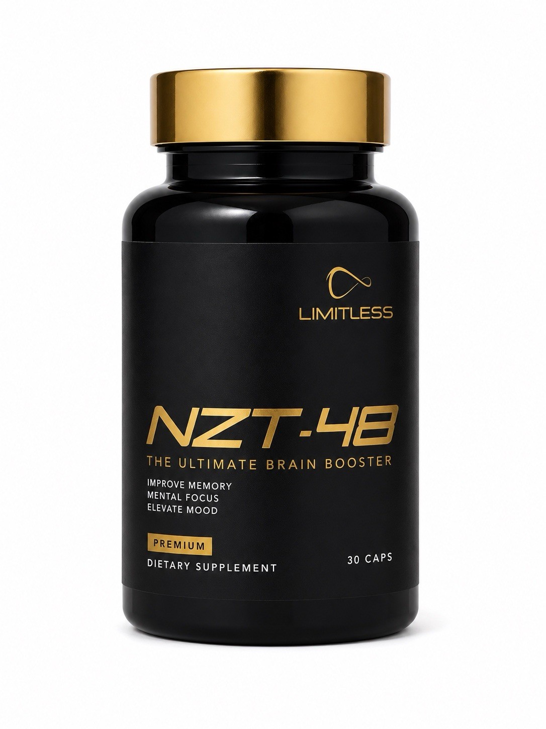 NZT-48 Premium Brain Booster Nootropic Brain Supplement for Memory 30 Capsules