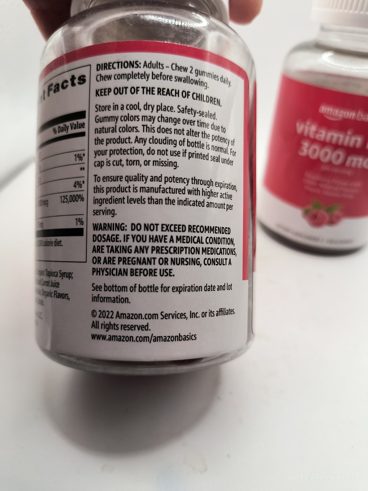 8 Vitamin B12 Gummies 3000mcg Energy Metabolism Immune Support 100 CT Ea Ex 9/26