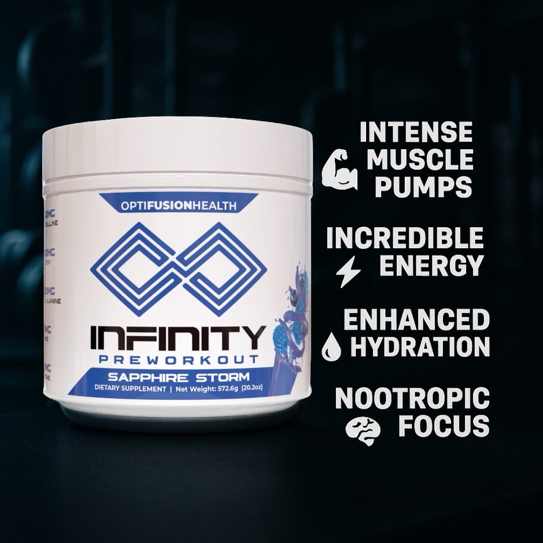 Infinity Pre-Workout w/ Nootropics — Extreme Energy, Focus & Pump (Blue Razz)